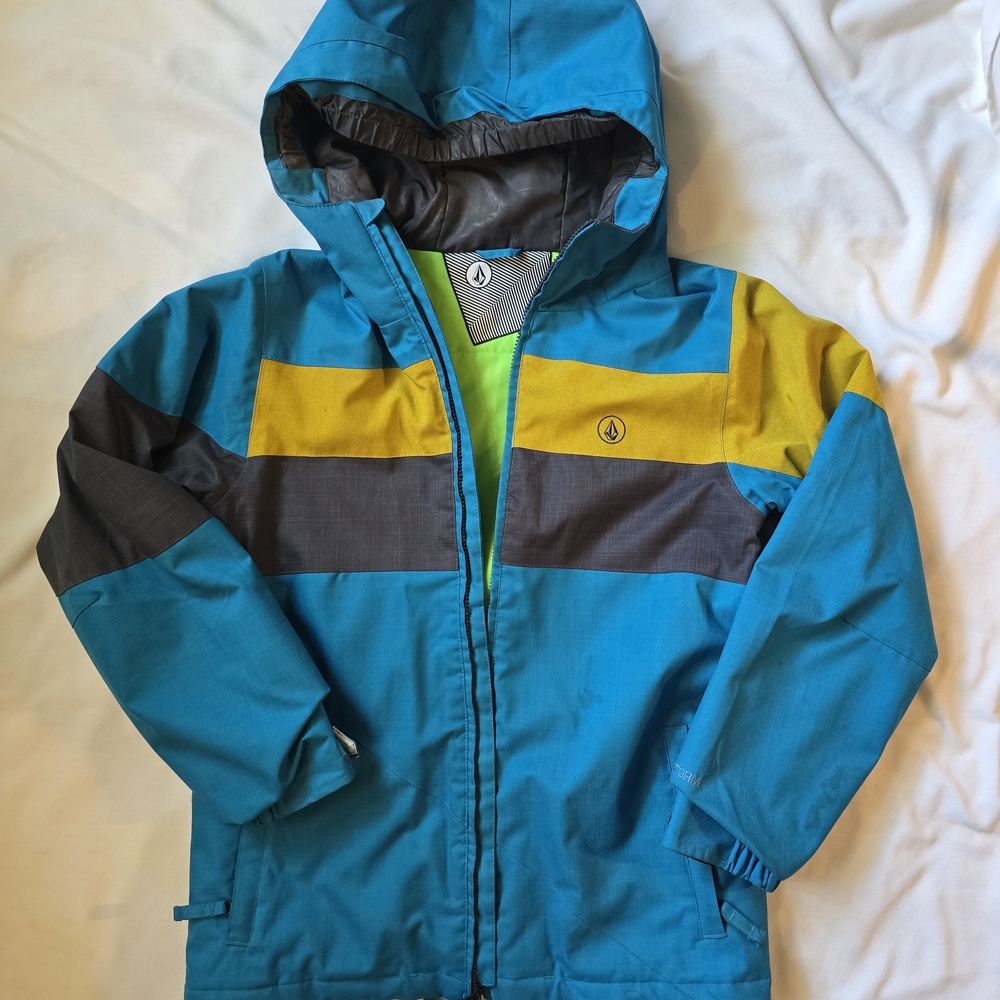 Kids Volcom Snowboard Ski Coat Jacket - Boys size XL - Thermonite Let It Storm